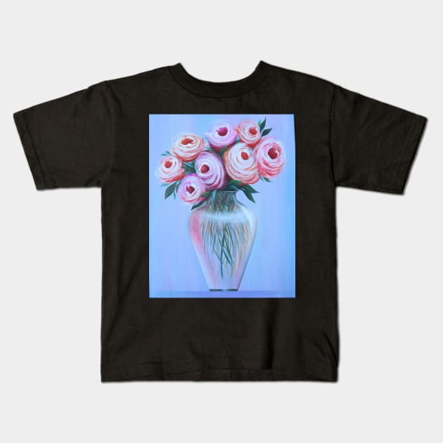 "Take Time To Smell The Roses" Kids T-Shirt by SWITPaintMixers